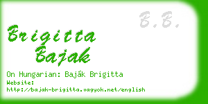 brigitta bajak business card